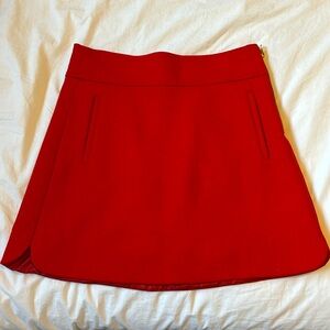 J Crew Red Winter/Fall Skirt